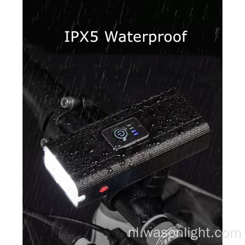 Wason Professional K5 Waterdichte fietsstandhendel Licht Hot Sale krachtige USB -oplaadbare fietslamp met Power Bank